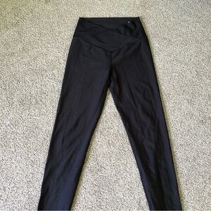 Aerie Black High-Rise Crossover Leggings